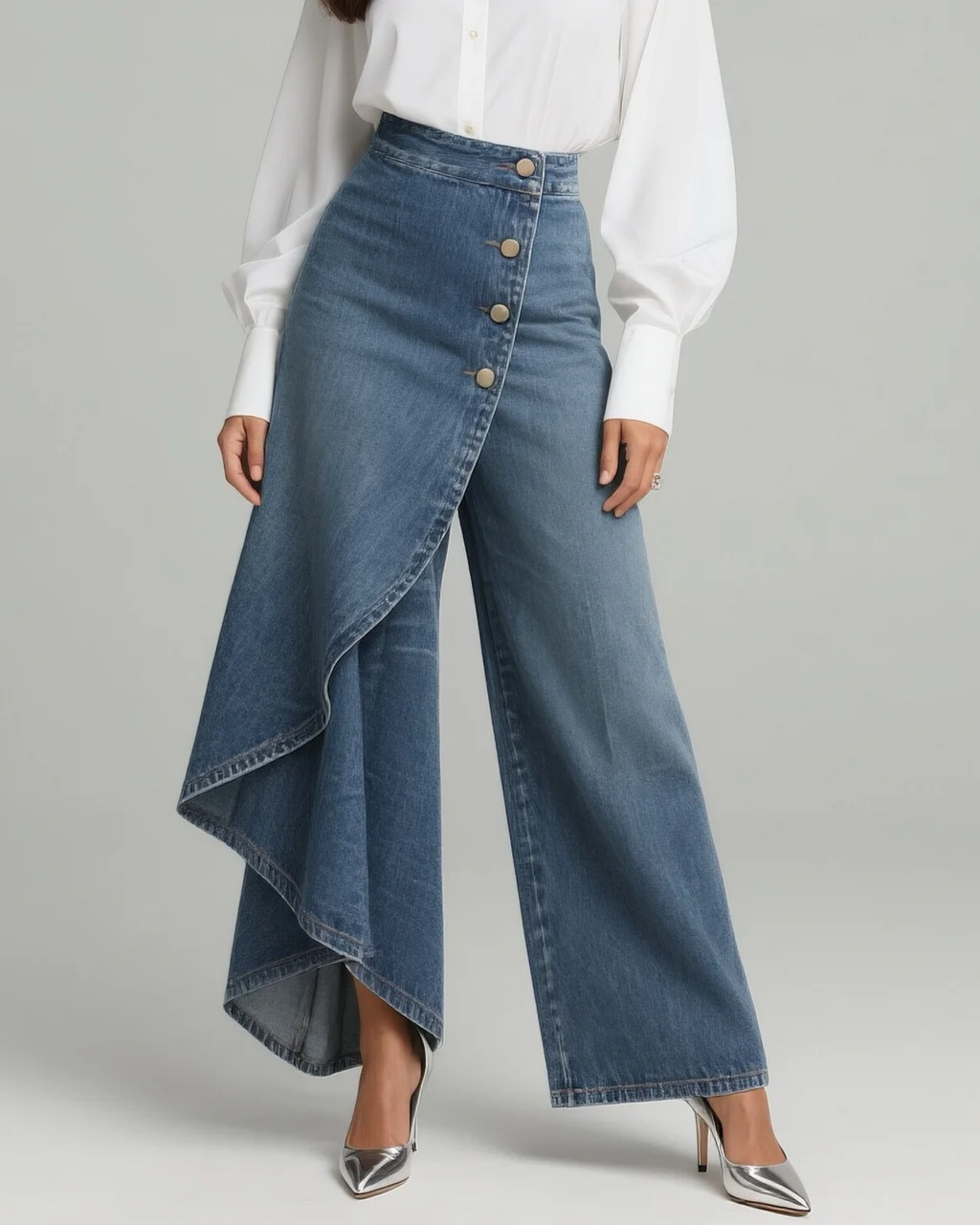 Calvra | Pantalones denim envolventes