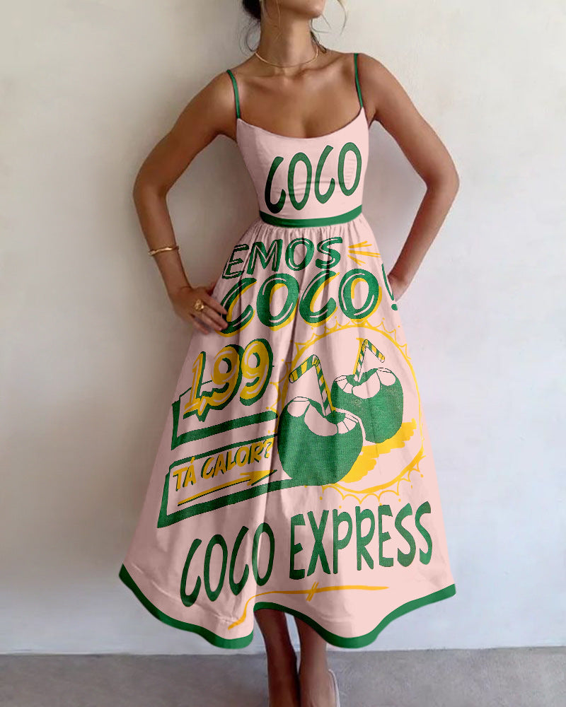 Tana | Vestido Midi de Mercado Tropical