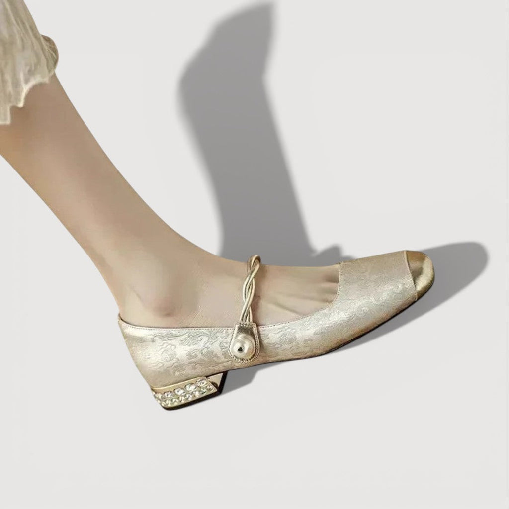 KRYSTAL – TACONES BAJOS DE ESTILO VINTAGE
