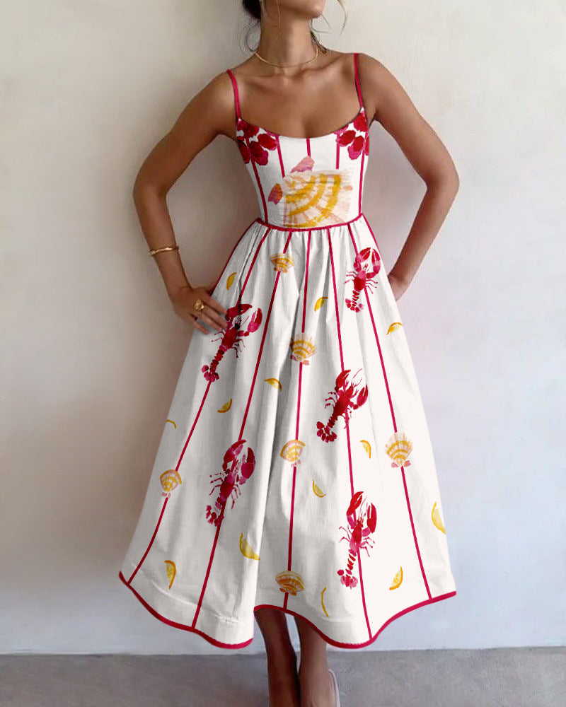 Bianca | Vestido Midi de Encanto Costero