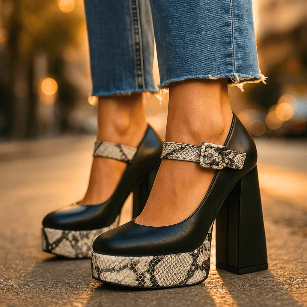 TATIANA | Tacones Con Plataforma Y Plantillas Ortopédicas