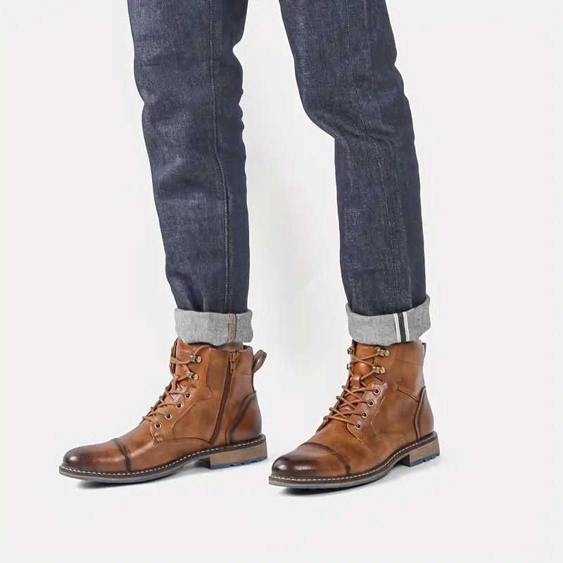 Dallas - Botas Oxford de Cuero Premium Hechas a Mano