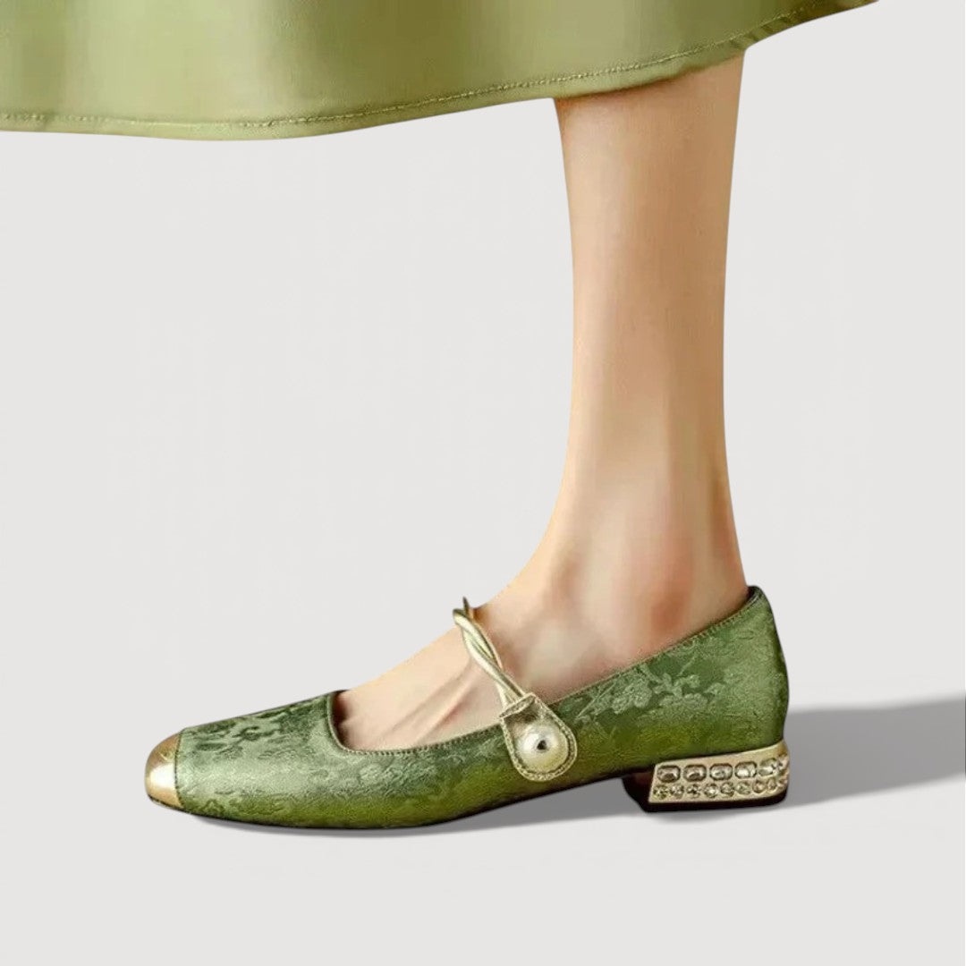 KRYSTAL – TACONES BAJOS DE ESTILO VINTAGE