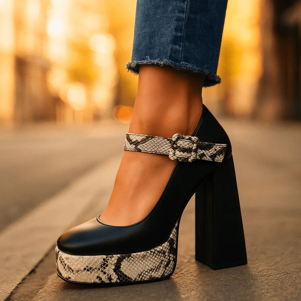 TATIANA | Tacones Con Plataforma Y Plantillas Ortopédicas