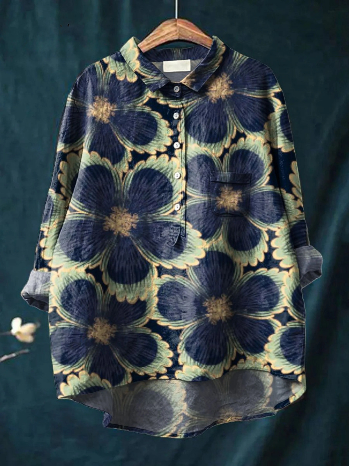 Jessica | Camiseta casual para mujer con estampado floral vintage