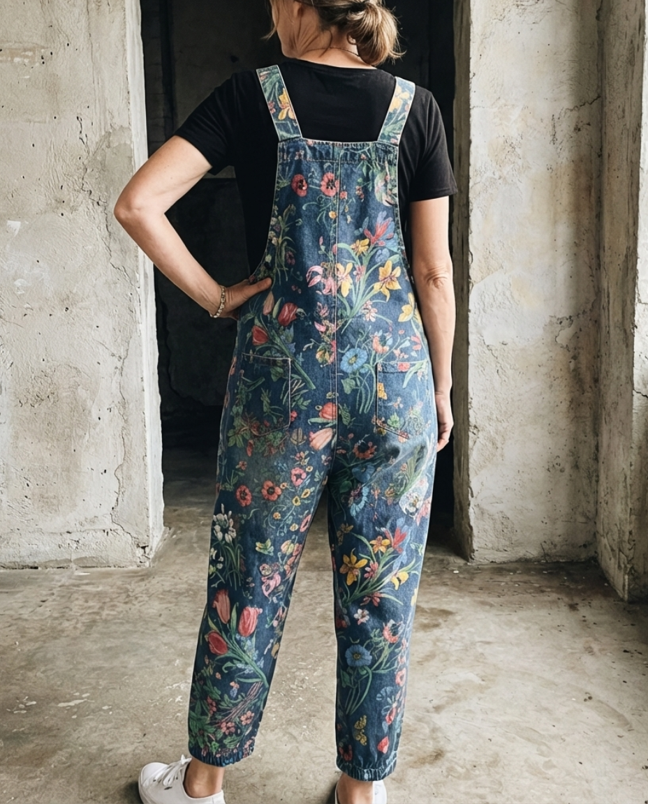 Flora | Overoles holgados con estampado floral