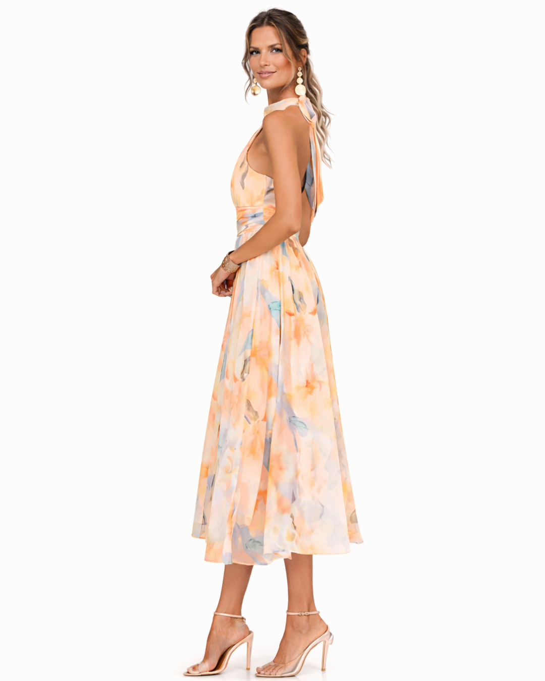 Dolores | Abito lungo fluido con scollo all&