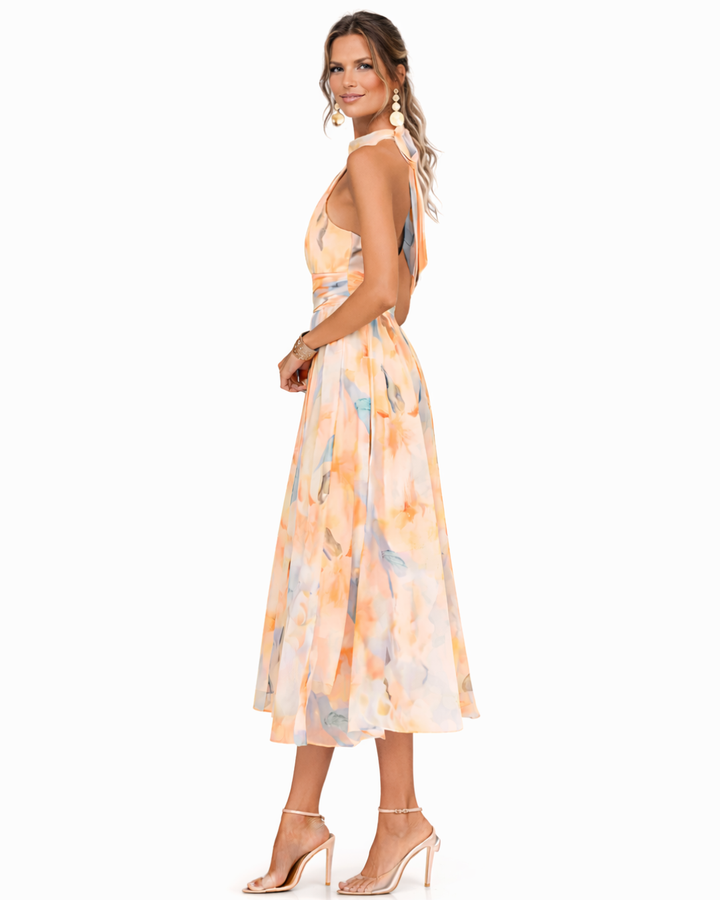 Dolores | Abito lungo fluido con scollo all&