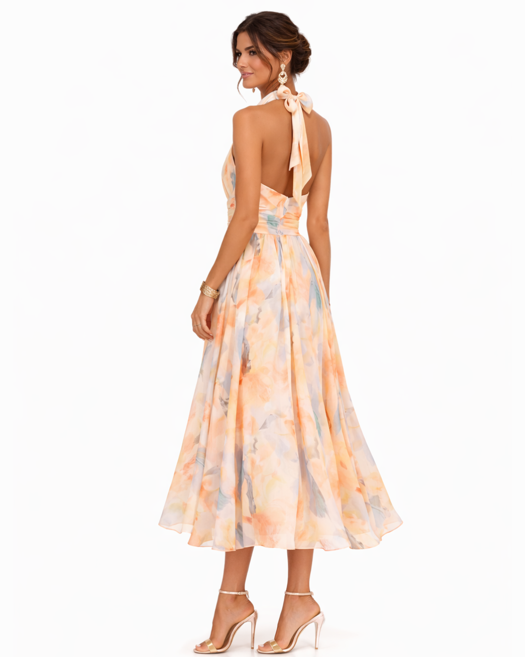 Dolores | Abito lungo fluido con scollo all&