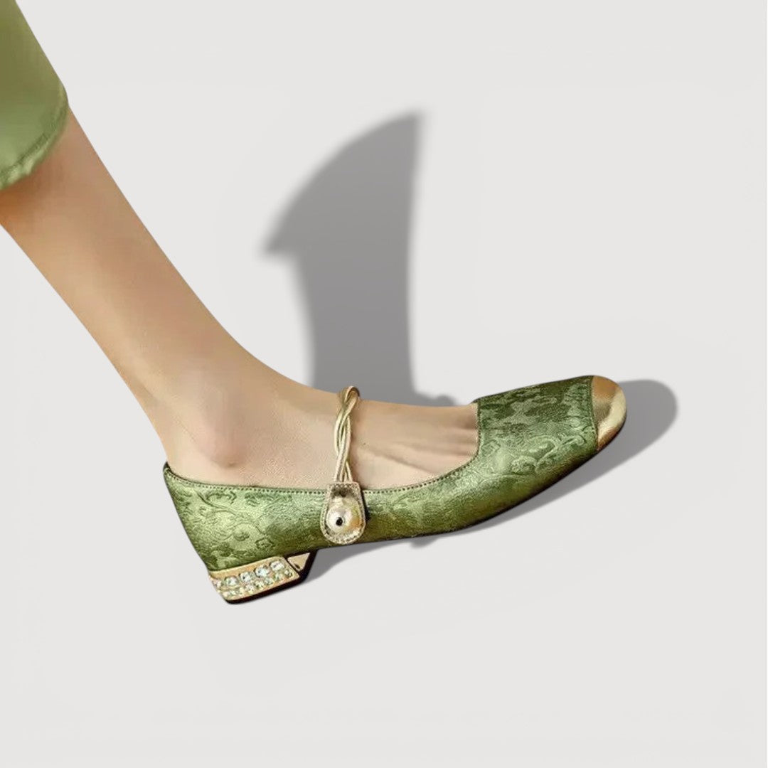 KRYSTAL – TACONES BAJOS DE ESTILO VINTAGE