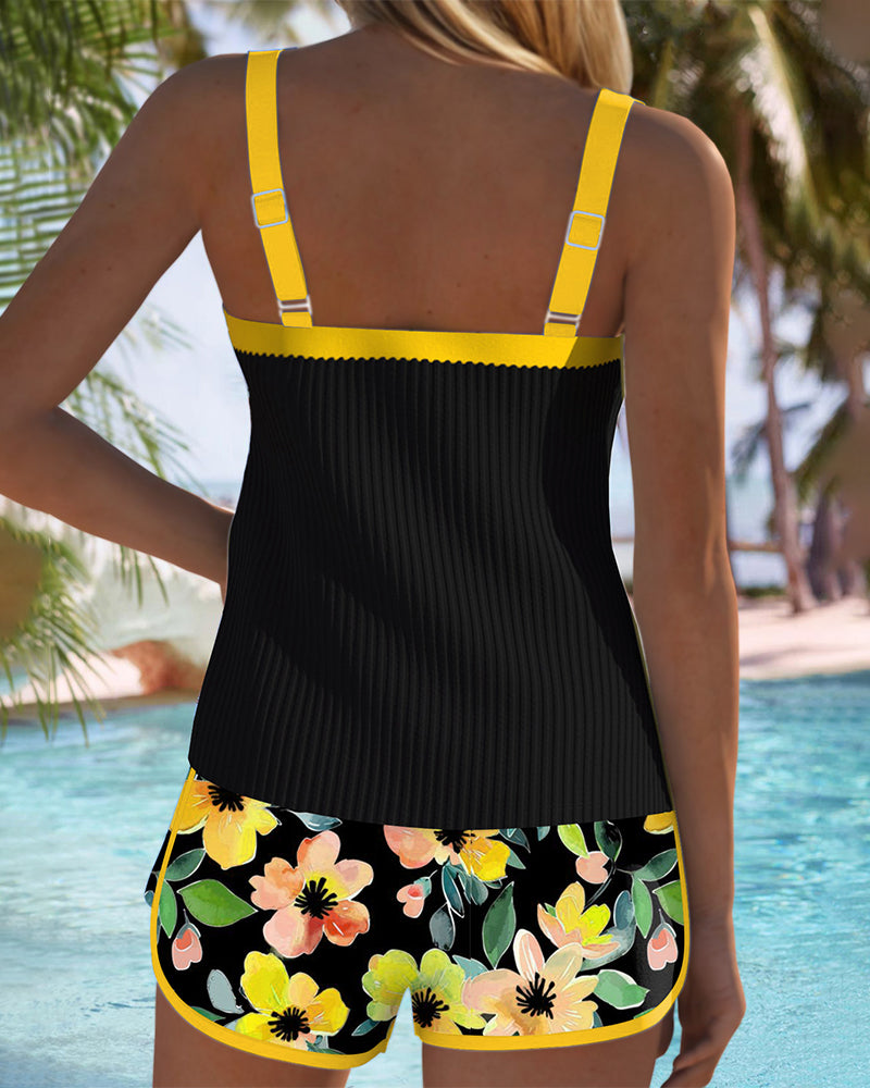 Laluna® | Conjunto de tankini elegante de dos piezas
