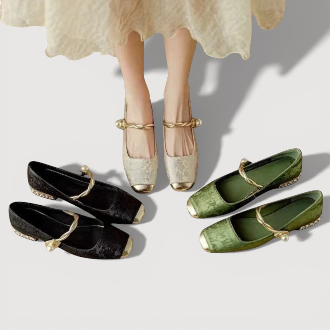 KRYSTAL – TACONES BAJOS DE ESTILO VINTAGE