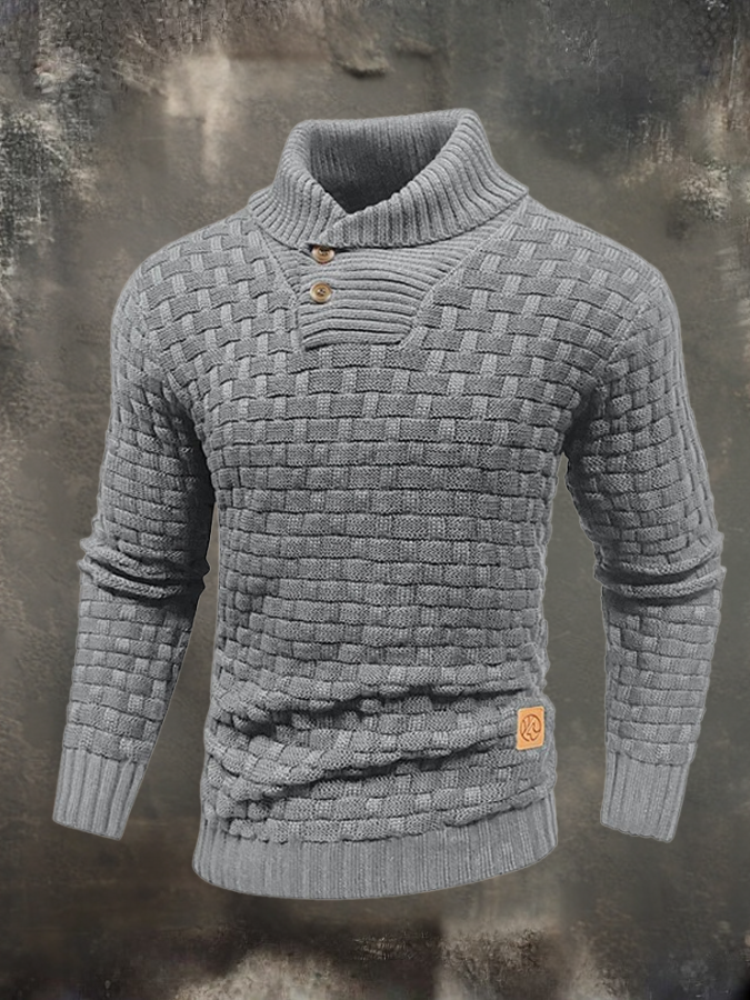 ELIAS | Suéter Estructurado Con Cuello Alto