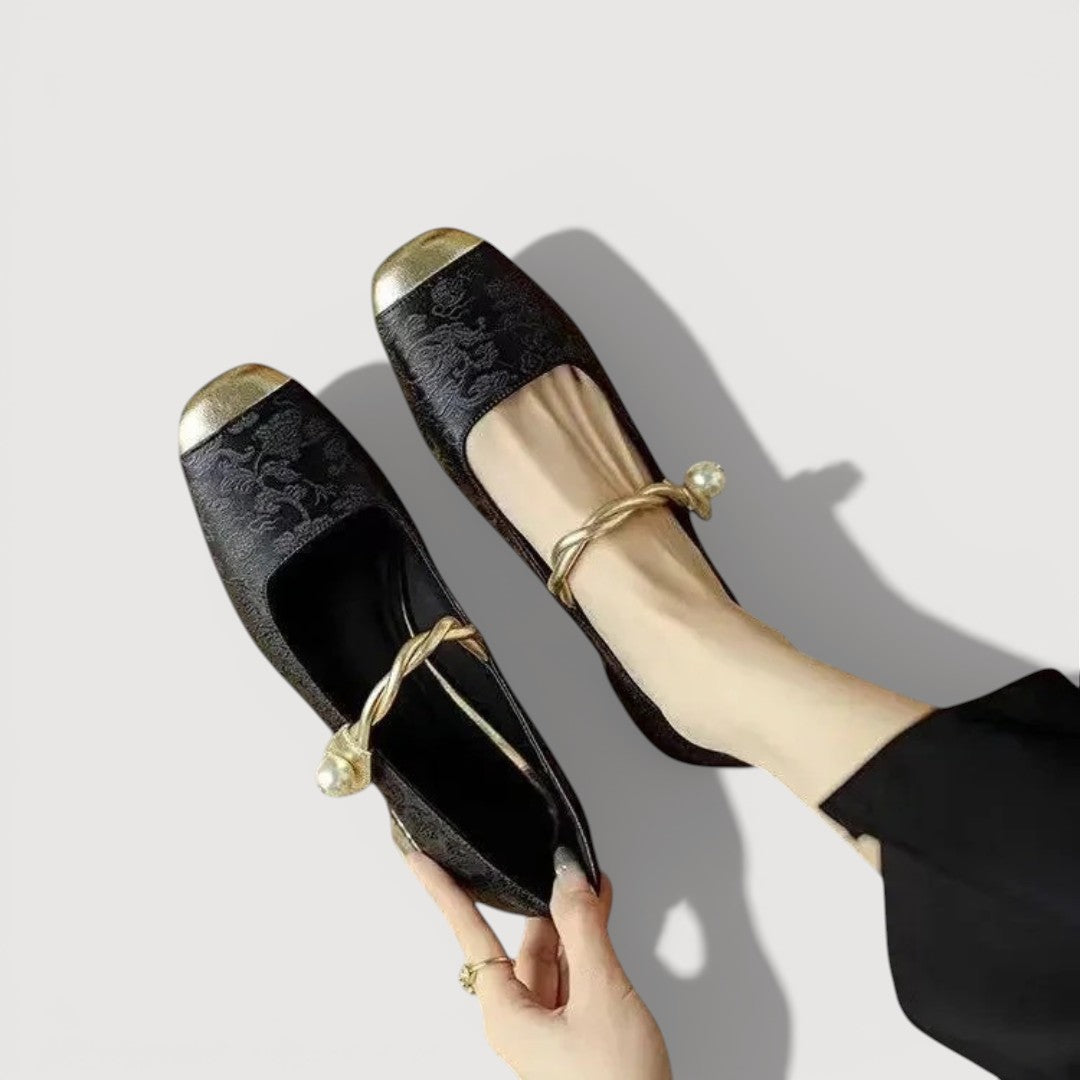 KRYSTAL – TACONES BAJOS DE ESTILO VINTAGE