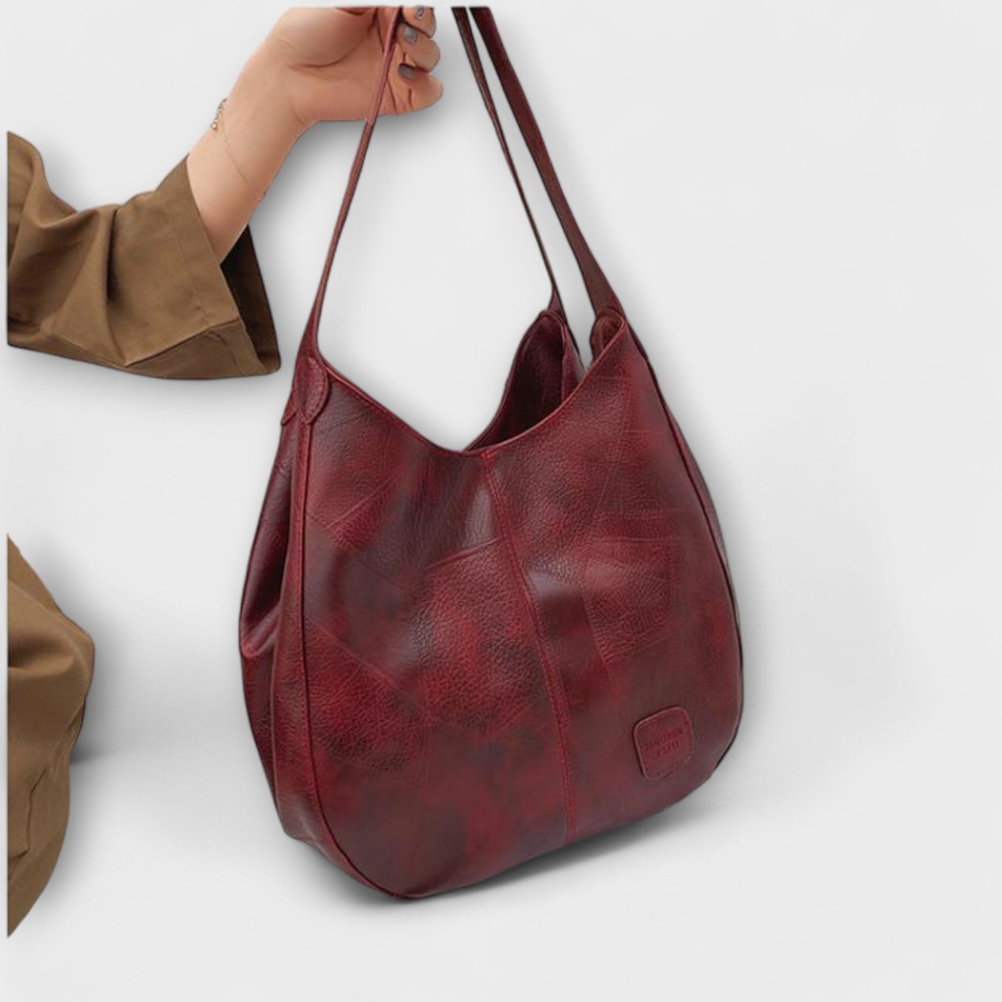 Aurora. - Bolso de cuero vintage