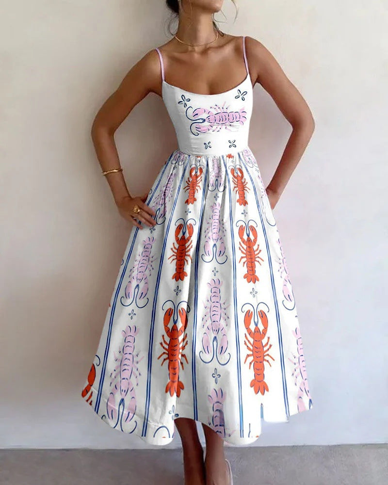 Nuria | Vestido midi de capricho costero