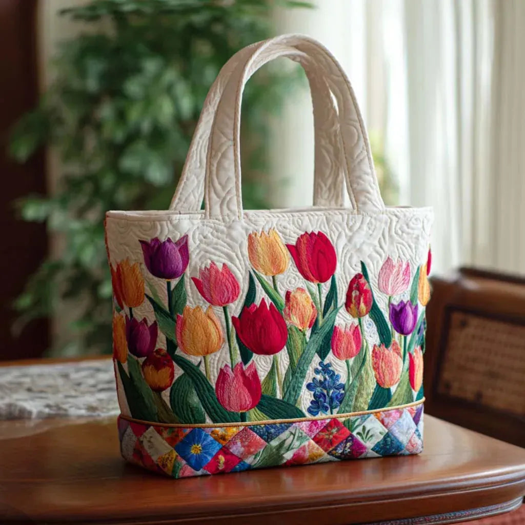Bolsa hecha a mano - Tulipanes
