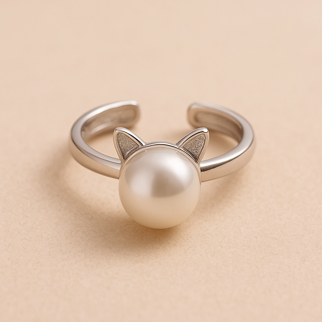 Anillo De Plata 925 Con Perla