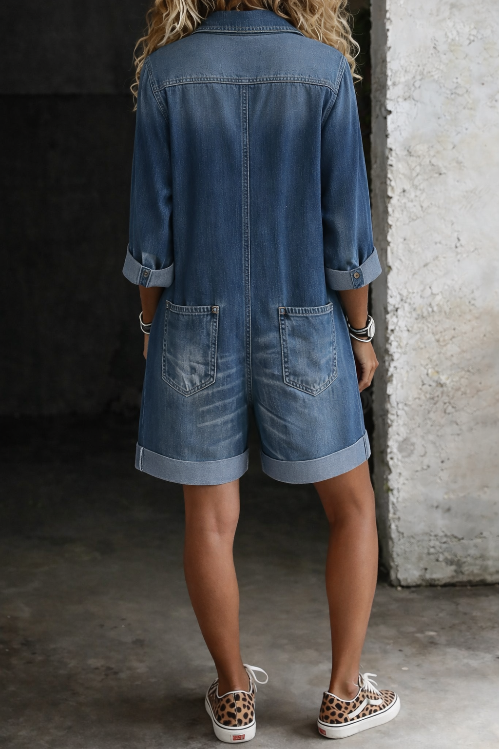 Nora | Mono corto de denim casual