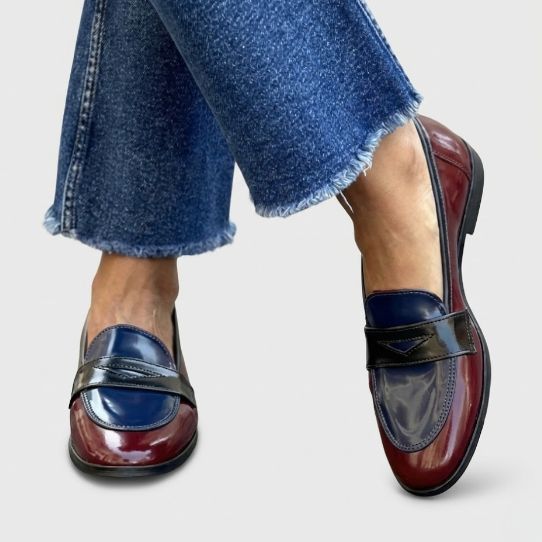 Claudia™ | Mocasines de Contraste