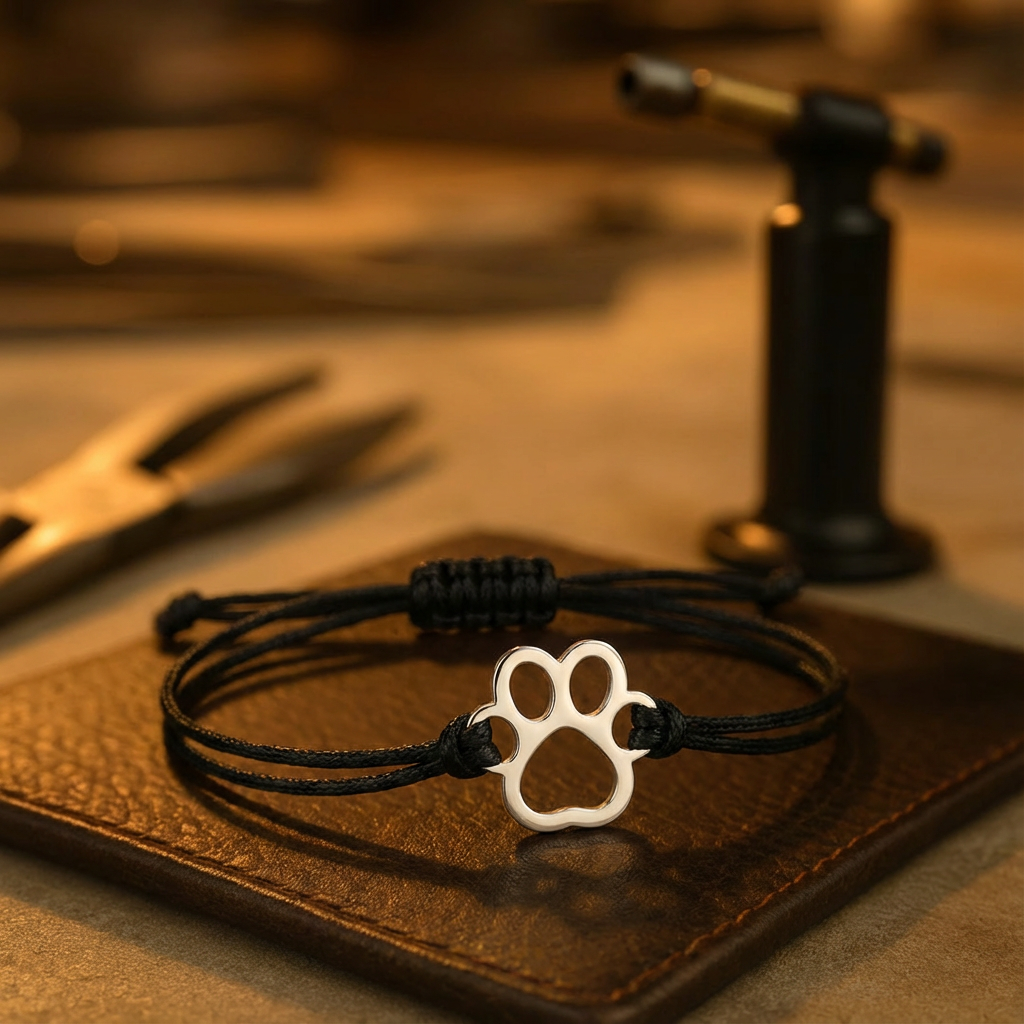 Pulsera Ajustable Con Cordón Negro O Rojo