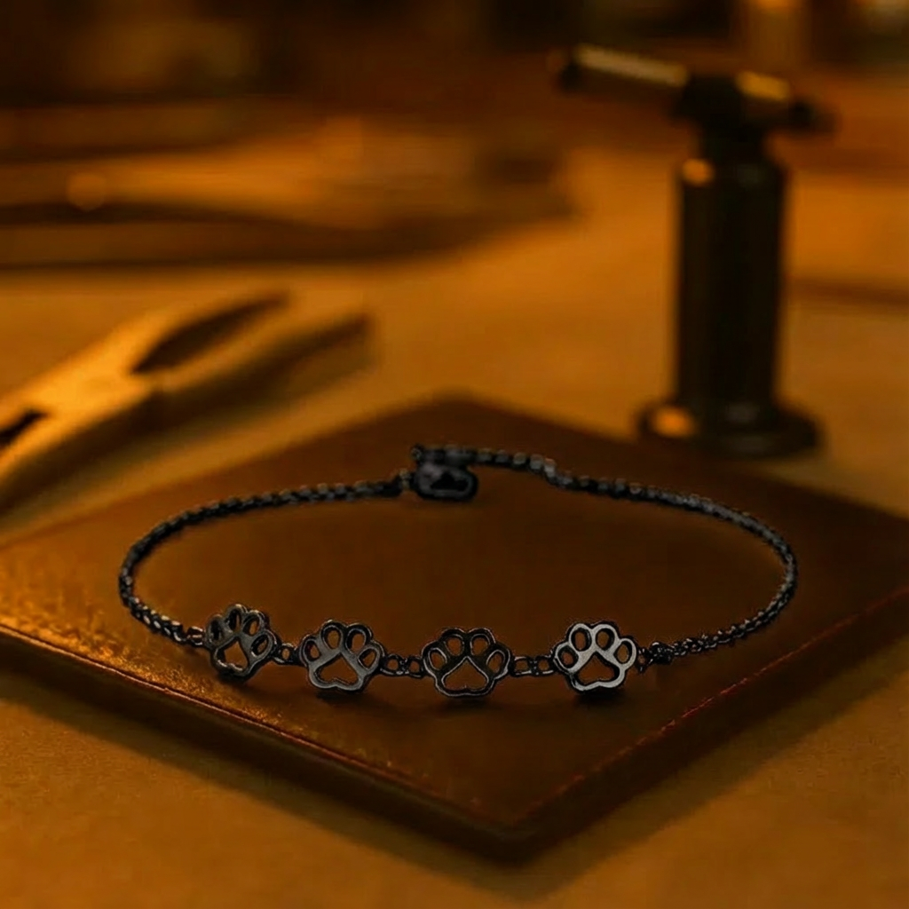 Pulsera Ajustable Con Huella De Pata