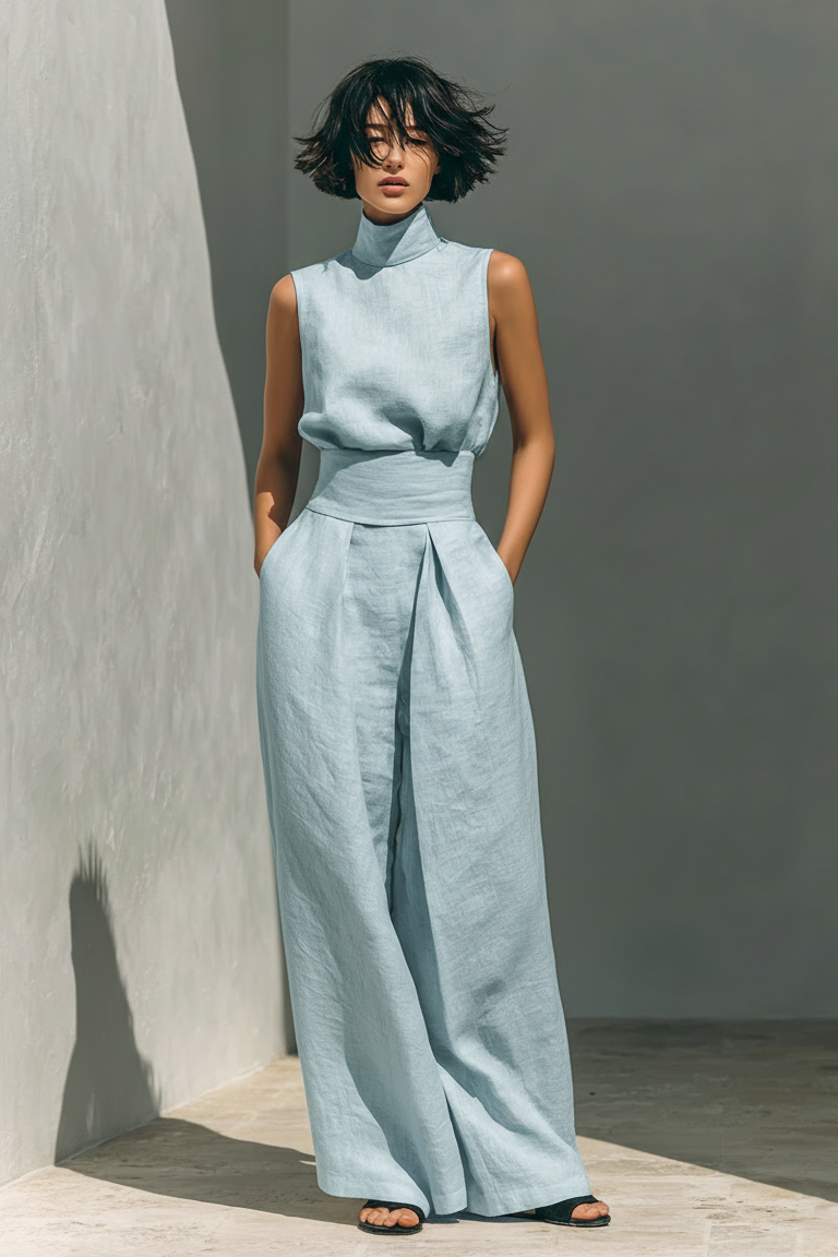 MARIA | CONJUNTO MINIMALISTA DE LINO