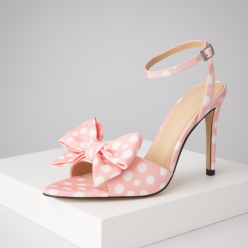 ELENA | Sandalias Con Estampado De Lunares