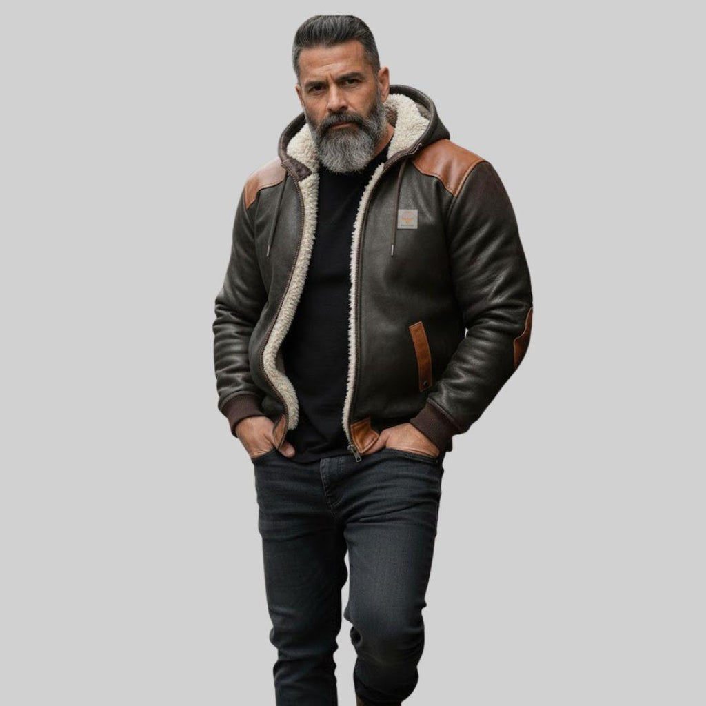 ADAM | Chaqueta Con Elegantes Detalles de Cuero