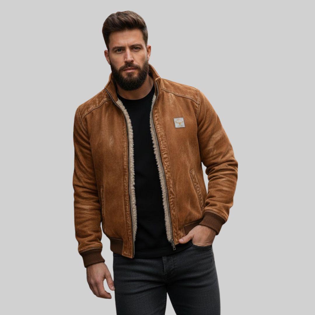 OMAR | Chaqueta Con Efecto Piel