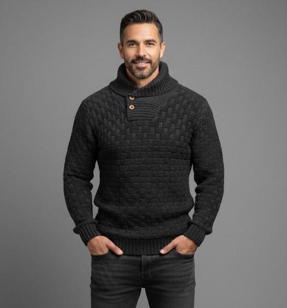 ELIAS | Suéter Estructurado Con Cuello Alto