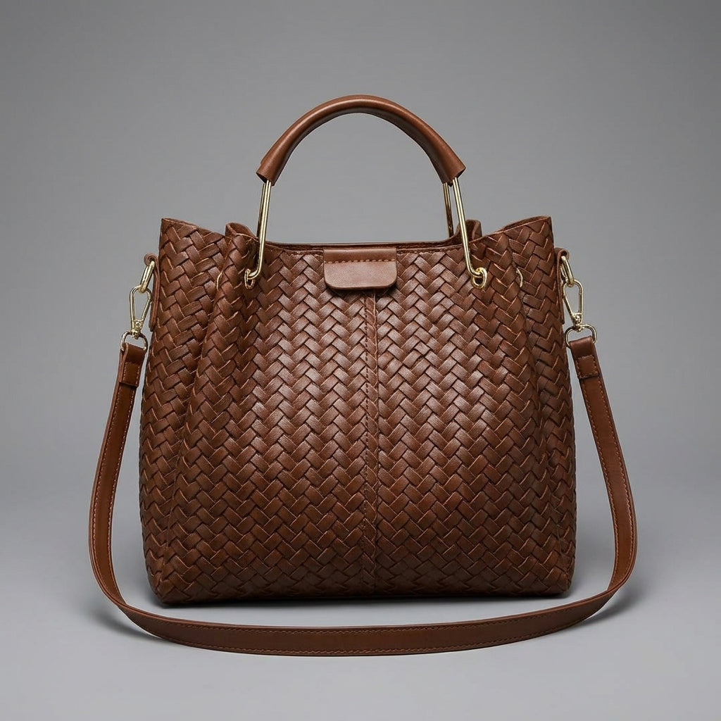 Mia Boutique | bolso trenzado con doble agarre