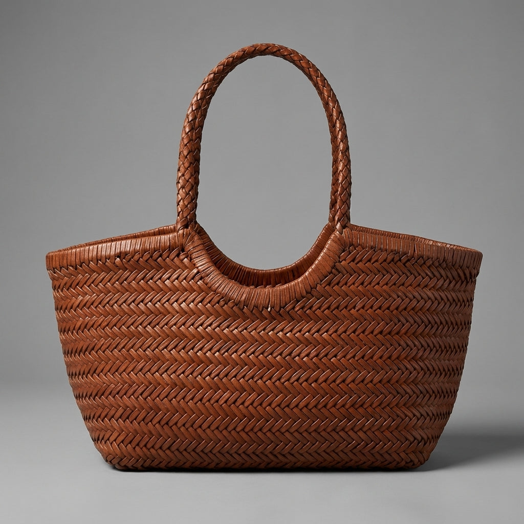 Mia Boutique™ | Bolso Tote Trenzado Clásico Hecho A Mano