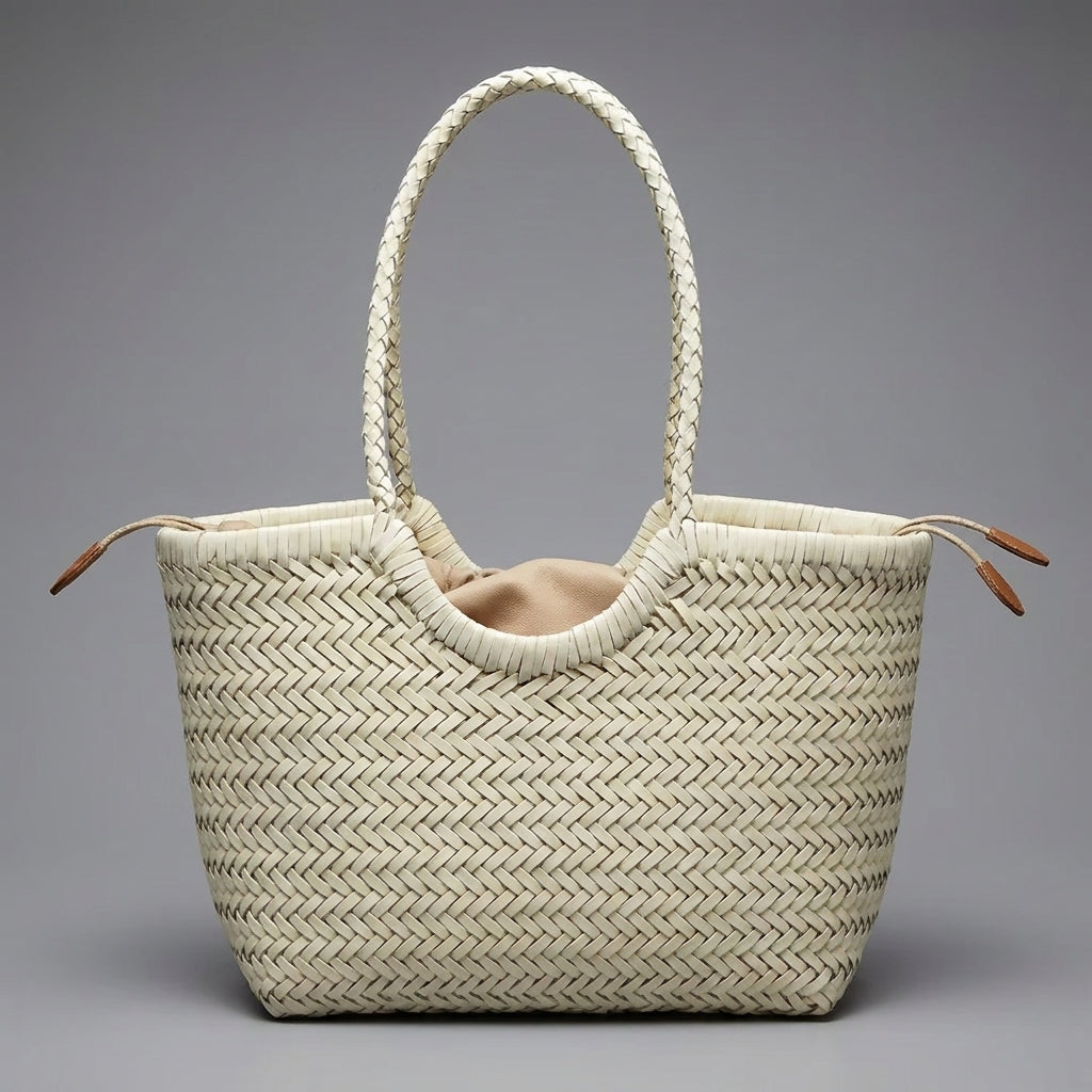 Mia Boutique™ | Bolso Tote Trenzado Clásico Hecho A Mano