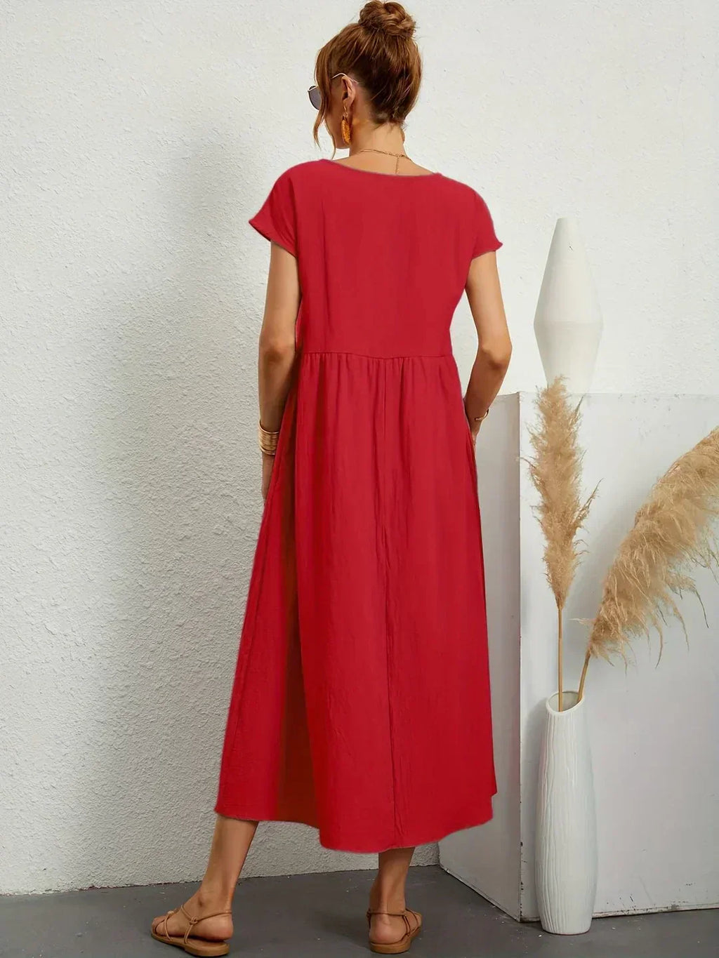 Gabrielle™ — Abito midi fluido con eleganza senza tempo