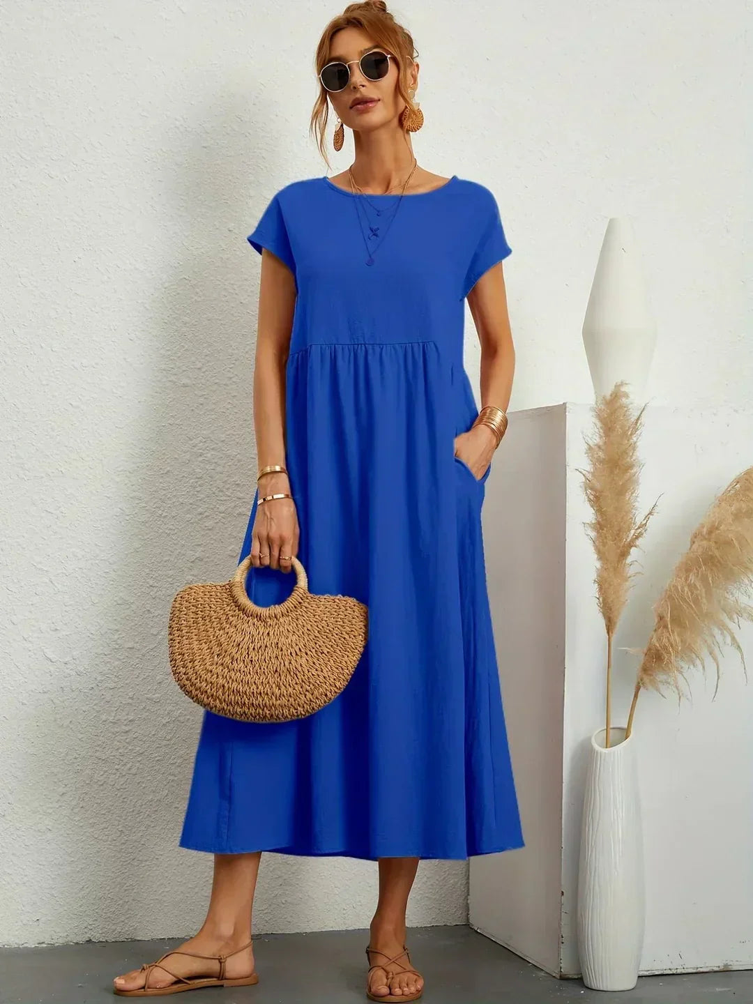 Gabrielle™ — Abito midi fluido con eleganza senza tempo