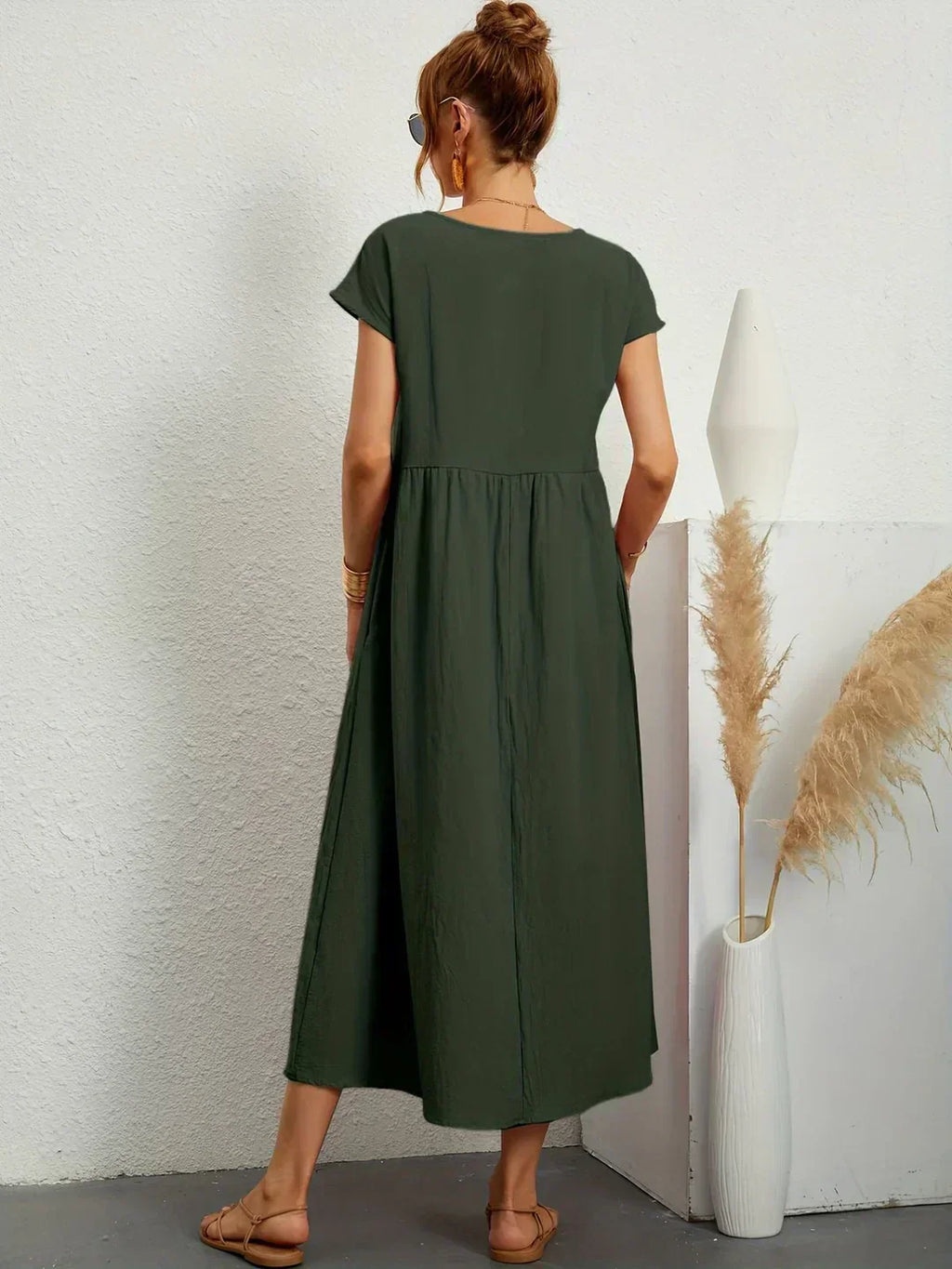 Gabrielle™ — Abito midi fluido con eleganza senza tempo