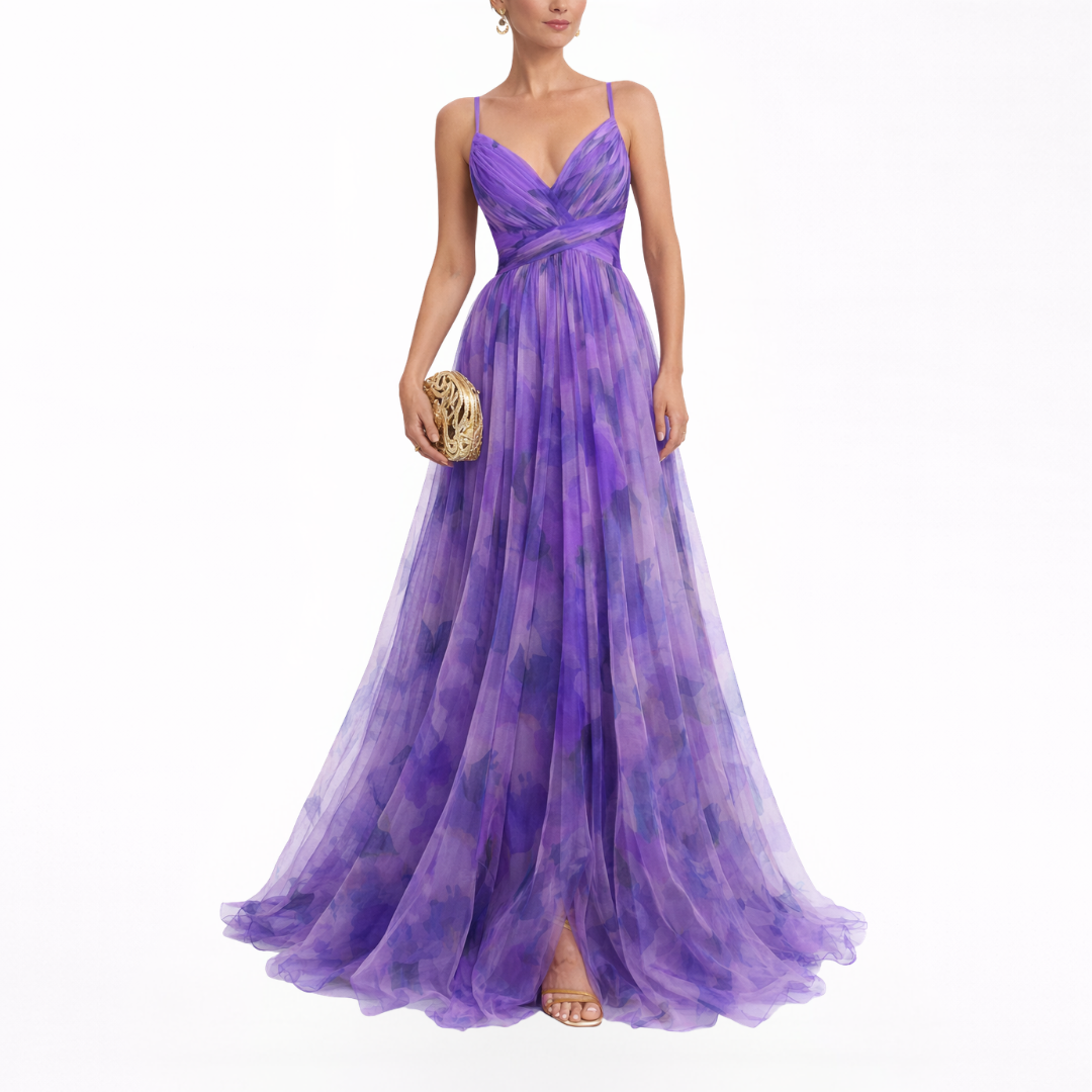 Giselle | Encantador Maxi-vestido con estampado floral