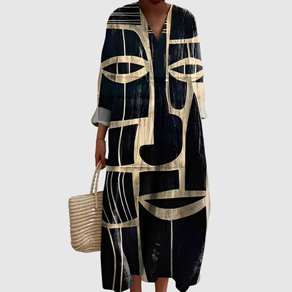 Luna | Vestido con estampado prisma