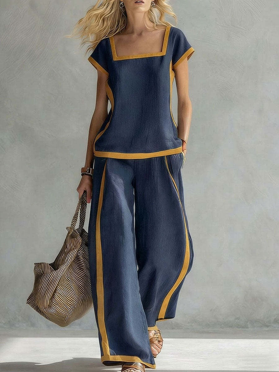 SERENA | CONJUNTO DE LINO ELEGANTE DE DOS PIEZAS