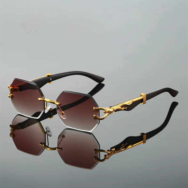 Gafas de sol retro de la hora dorada
