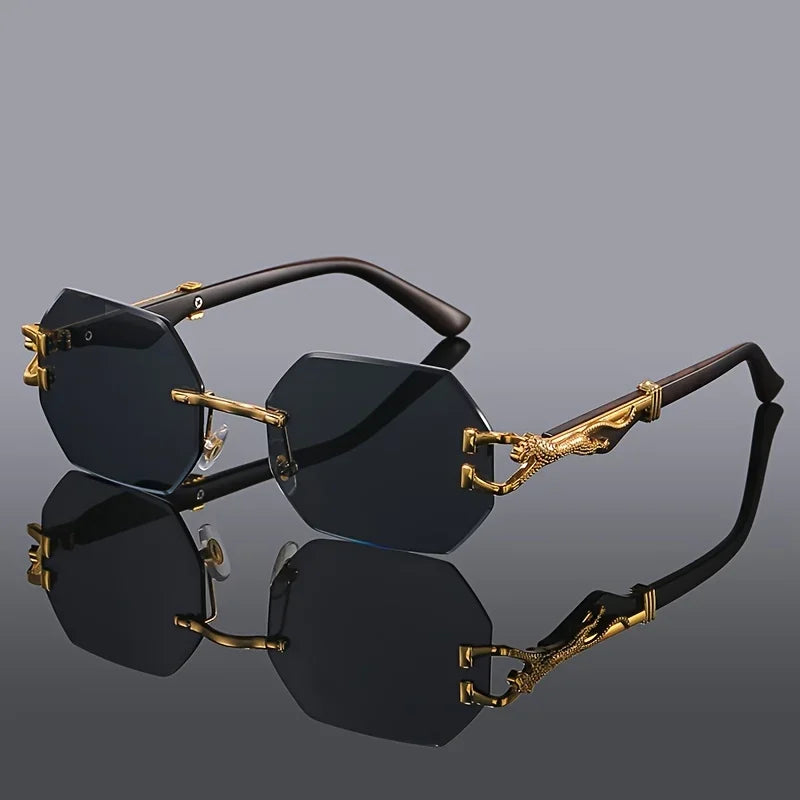 Gafas de sol retro de la hora dorada