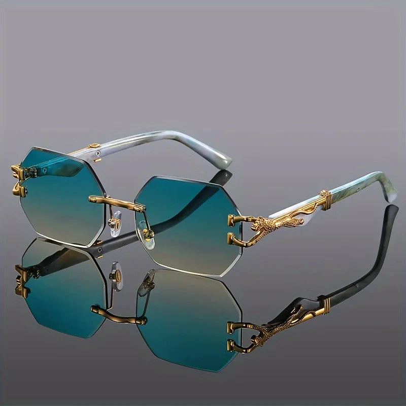 Gafas de sol retro de la hora dorada