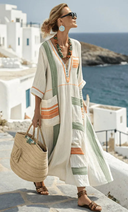 Vera™ Vestido de caída costera
