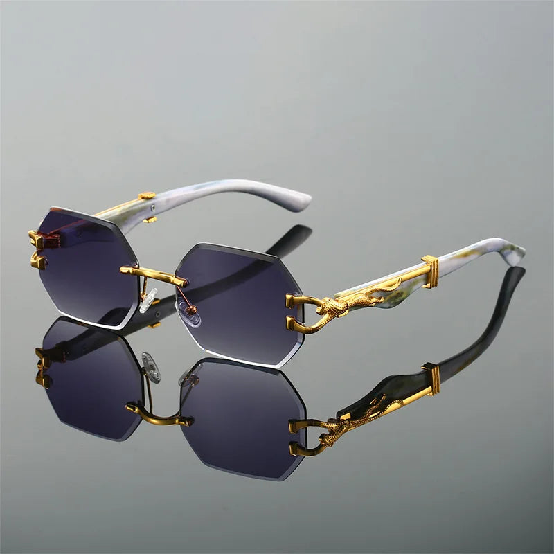 Gafas de sol retro de la hora dorada