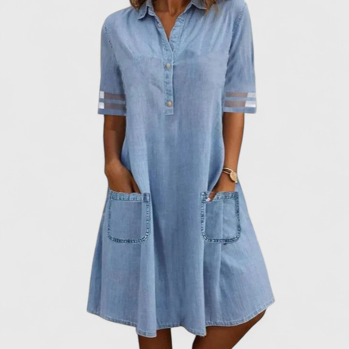 Brittany | Vestido de mezclilla que estiliza la silueta