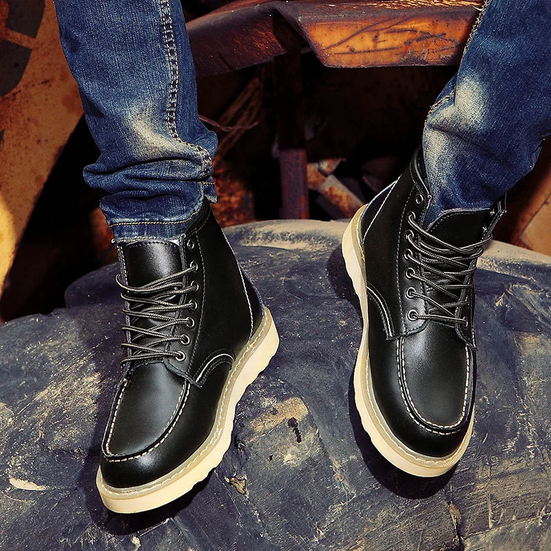 Dustin | Botas de invierno de cuero premium