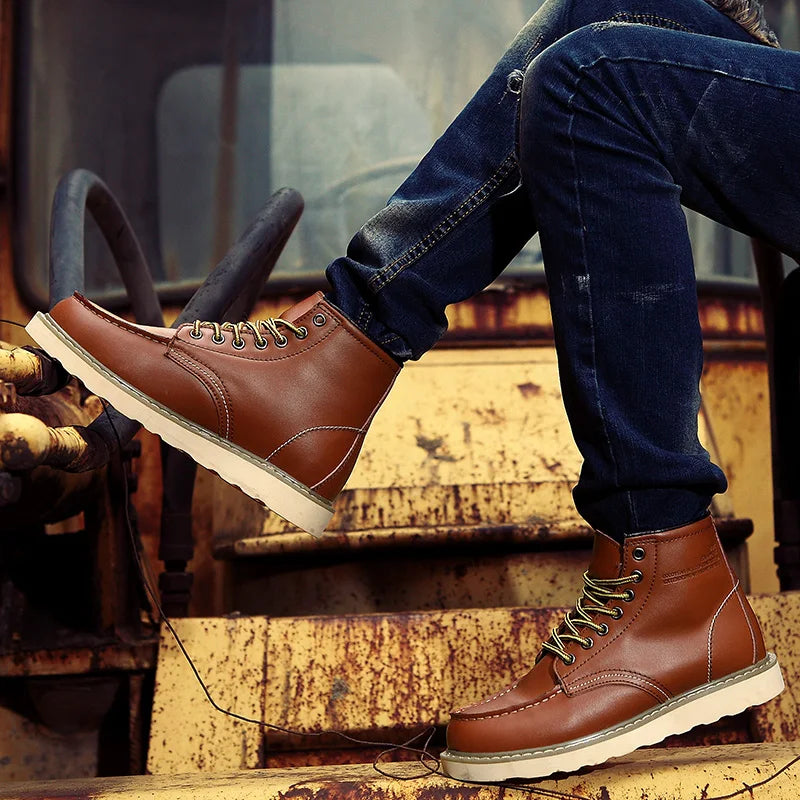 Dustin | Botas de invierno de cuero premium