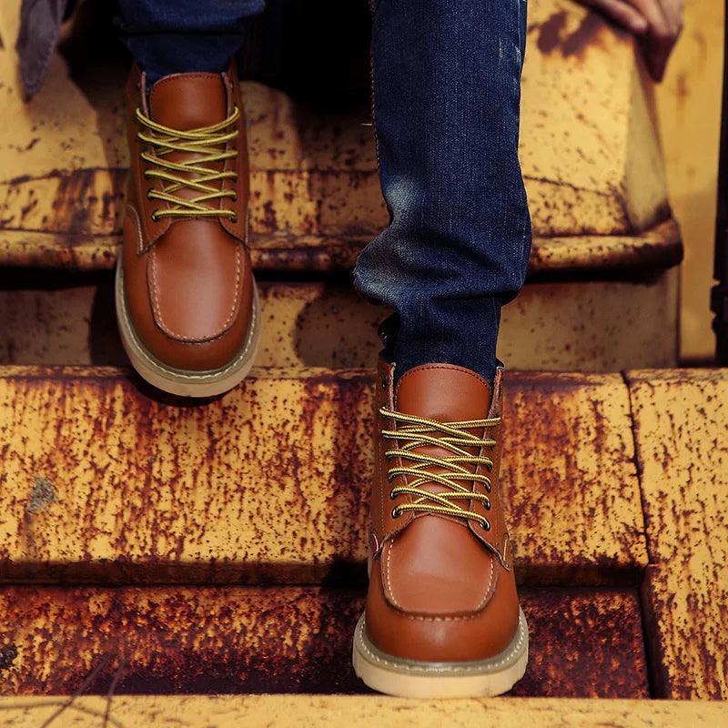 Dustin | Botas de invierno de cuero premium