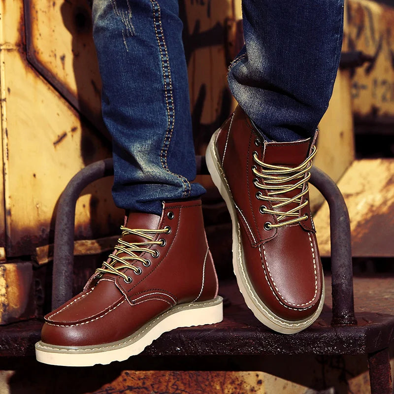 Dustin | Botas de invierno de cuero premium